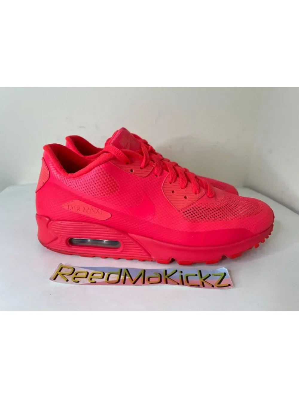 Nike Air Max 90 Hyperfuse Solar Pink NIKE ID Mens 10us PRE OWNED